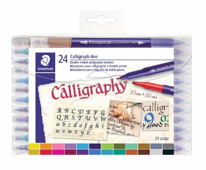 Staedtler calligraph duo 24 stuks