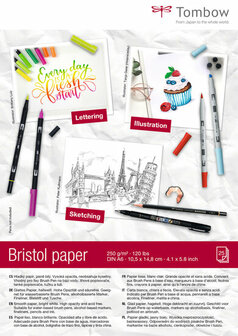 Tombow tekenpapier bristol glad 250 gram A6