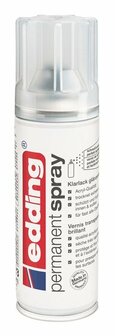 Spuitverf - Spray Verf - Blanke Lak Glans - Glas, Metaal, Hout - 200ml - Edding - 1 stuk