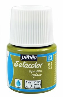 Pebeo setacolor opaque - 83 olive 45 ml