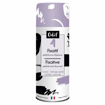 Odif 4 fixatief voor pastels en houtskool 400 ml