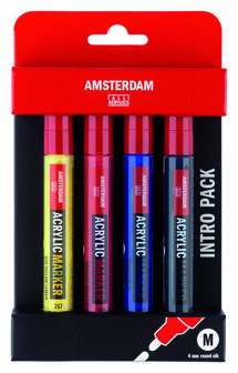 Amsterdam Markers basisset 4 stuks