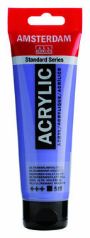 Amsterdam acryl 519 ultramarijnviolet licht 120 ml