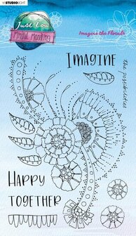 Clear stamps Imagine the florals - Mindful moodling nr. 189