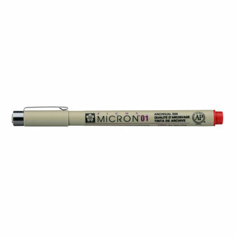 Sakura Pigma Micron 01 pen rood