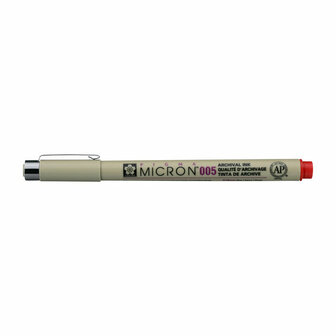 Sakura Pigma Micron 005 pen rood