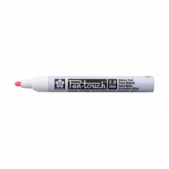 Pen-touch medium fluorescerend rood