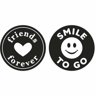 Labels friends en smile