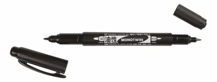 Tombow Mono twin permanent marker zwart