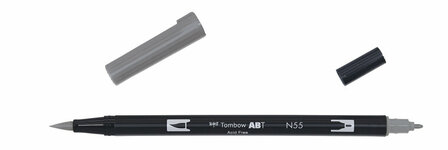 Tombow ABT Dual Brush Pen&nbsp;N55 cool grey7