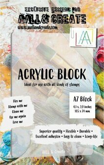 Aall &amp; Create acrylblok A7