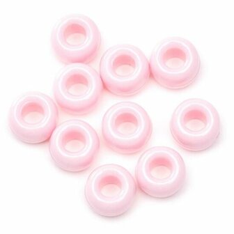 Kralen 9 mm roze &plusmn;&nbsp;125 stuks