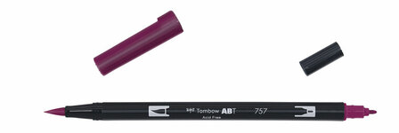 Tombow ABT Dual Brush Pen&nbsp;757 port red