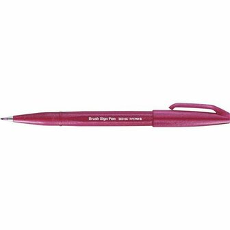 Pentel Brush sign pen - bordeaux rood