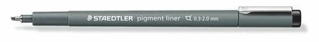 Staedtler pigment liner beitelpunt 0.3 - 2.0 mm zwart