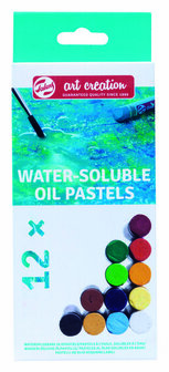 Art creation wateroplosbare oliepastels set 12 stuks