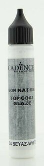 Cadence top coat glaze white 25 ml