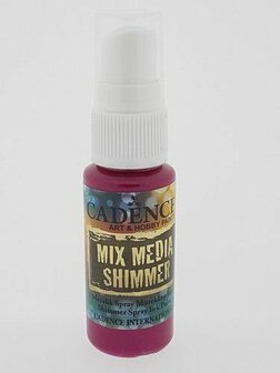 Cadence mix media shimmer spray magenta 25 ml