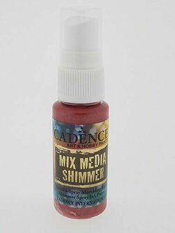 Cadence mix media shimmer spray red 25 ml