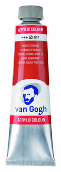 Van Gogh acrylverf 411 sienna gebrand 40 ml