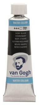 van Gogh aquarelverf tube 701 ivoor zwart