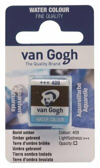 van Gogh aquarelverf napje 409 omber gebrand