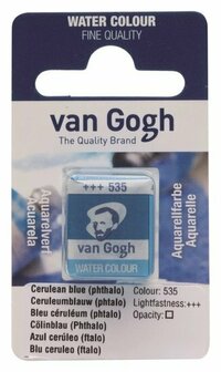 van Gogh aquarelverf napje 535 ceruleumblauw (phtalo)