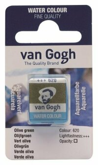 van Gogh aquarelverf napje 620 olijfgroen