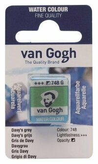 van Gogh aquarelverf napje 748 G Davy&#039;s grijs