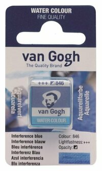 van Gogh aquarelverf napje 846 interference blauw