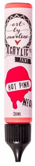 Acrylic paint 21 hot pink neon - Art by Marlene essentials 28 ml nr. 21