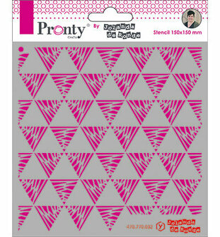 Pronty mask stencil 15 x 15 cm triangles pattern