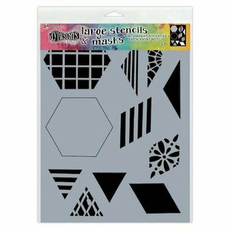 Dylusions stencil large - 2 inch quilt