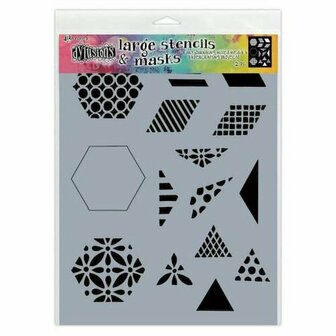 Dylusions stencil large - 1 1/2 inch quilt