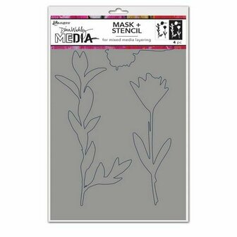 Dina Wakley media stencil - growing mask