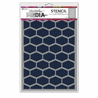 Dina Wakley media stencil - lattice