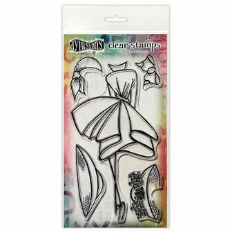 Dylusions couture clear stamp - Walk in the park