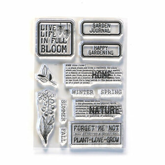 ECD Clear stamps - Home &amp; nature