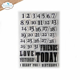 ECD Clear stamps A5 - Calendar numbers