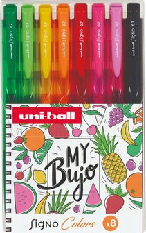 Signo color gel pen set fruit