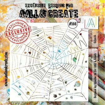 Aall &amp; Create stencil - Cobweb 15 x 15 cm