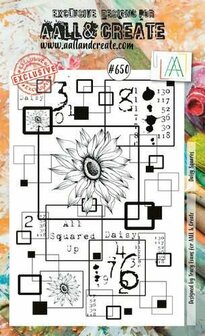 Aall &amp; Create clearstamp A6 - Daisy squares