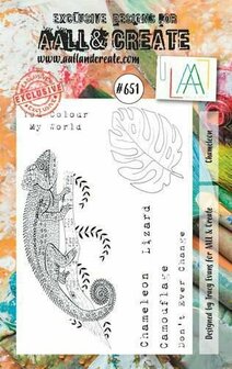 Aall &amp; Create clearstamps A7 - Chameleon