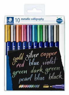 Staedtler metallic calligraphy set 10 stuks