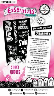 Sticker pad Sticky quotes - Art by Marlene essentials nr. 03