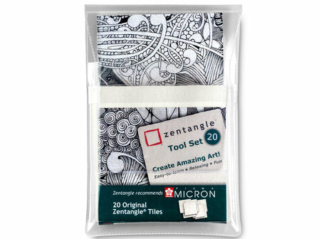 Zentangle Tool Set 20 tiles wit