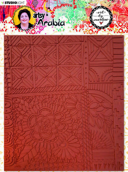 Studiolight (cling) texture plate - Art by Marlene Artsy Arabia nr. 03