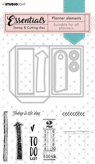 Stamp &amp; Die cut set - Planner elements nr. 02