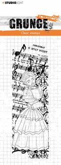 Clear stamp Caroling dickens girl - Grunge collection 7.0 nr. 97