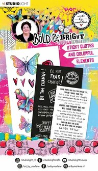 Sticker pad Sticky quotes and colorful elements - Bold &amp; bright nr. 04